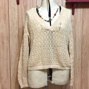 Xl Cream cotton sweater